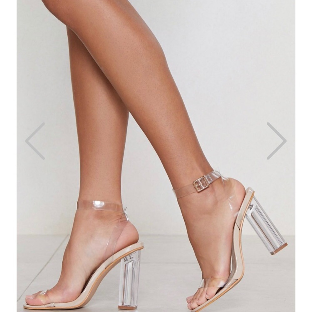 Clear heels